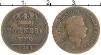 Продать Монеты Сицилия 1 торнеси 1853 Медь
