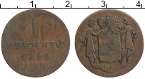 Продать Монеты Вальдек 1 пфенниг 1825 Медь