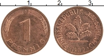 Продать Монеты ФРГ 1 пфенниг 1981 Медь