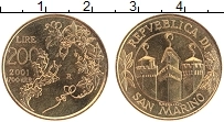 Продать Монеты Сан-Марино 200 лир 2001 