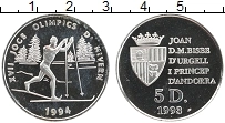 Продать Монеты Андорра 5 динерс 1993 Серебро