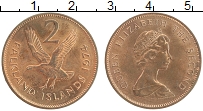 Продать Монеты Фолклендские острова 2 пенса 1998 Медь