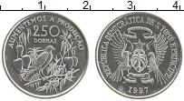 Продать Монеты Сан-Томе и Принсипи 250 добрас 1997 Сталь покрытая никелем