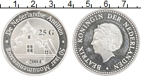Продать Монеты Антильские острова 25 гульденов 2004 Серебро