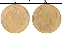 Продать Монеты Мальта 10 евроцентов 2008 Латунь