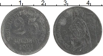 Продать Монеты Бремен 25 пфеннигов 1921 Цинк