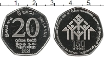 Продать Монеты Шри-Ланка 20 рупий 2021 Медно-никель