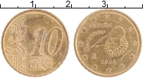 Продать Монеты Испания 10 евроцентов 2008 Латунь
