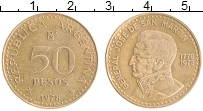 Продать Монеты Аргентина 50 песо 1978 Латунь