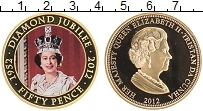 Продать Монеты Тристан-да-Кунья 50 пенсов 2012 Позолота