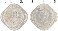 Продать Монеты Британская Индия 2 анны 1946 Медно-никель