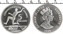 Продать Монеты Каймановы острова 5 долларов 1986 Серебро