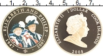 Продать Монеты Острова Кука 1 доллар 2008 Позолота
