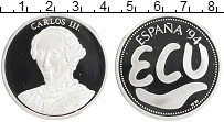 Продать Монеты Испания 1 экю 1994 Серебро