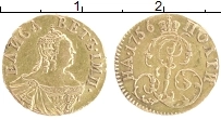 Продать Монеты 1741 – 1762 Елизавета Петровна 1 полтина 1756 Золото