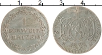 Продать Монеты Швейцария 1 батзен 1820 Серебро