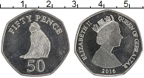 Продать Монеты Гибралтар 50 пенсов 2016 Медно-никель