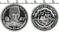 Продать Монеты Либерия 5 долларов 1994 Серебро