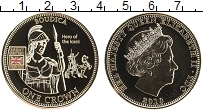 Продать Монеты Тристан-да-Кунья 1 крона 2010 Позолота
