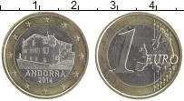 Продать Монеты Андорра 1 евро 2014 Биметалл
