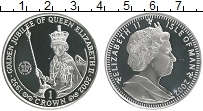 Продать Монеты Остров Мэн 1 крона 2002 Серебро