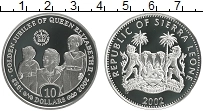 Продать Монеты Сьерра-Леоне 10 долларов 2002 Серебро