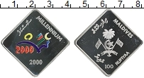Продать Монеты Мальдивы 100 руфий 2000 Серебро