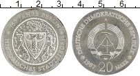 Продать Монеты ГДР 20 марок 1987 Серебро
