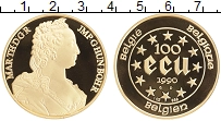 Продать Монеты Бельгия 100 экю 1990 Золото