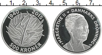 Продать Монеты Дания 500 крон 2015 Серебро