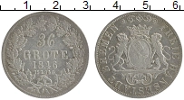Продать Монеты Бремен 36 гротен 1846 Серебро