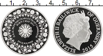 Продать Монеты Гернси 5 фунтов 2015 Серебро