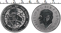 Продать Монеты Великобритания 5 фунтов 2024 Серебро