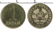 Продать Монеты Таджикистан 1 дирам 2019 Латунь