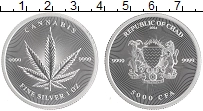 Продать Монеты Чад 5000 франков 2024 Серебро