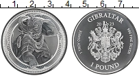 Продать Монеты Гибралтар 1 фунт 2023 Серебро