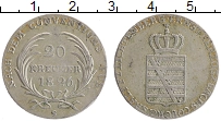 Продать Монеты Саксе-Кобург-Саалфельд 20 крейцеров 1826 Серебро