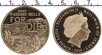 Продать Монеты Остров Джерси 50 пенсов 2016 Позолота