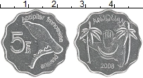 Продать Монеты Коморские острова 5 франков 2008 Алюминий