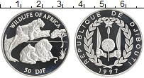 Продать Монеты Джибути 50 франков 1997 Серебро