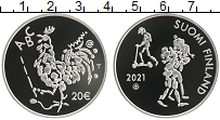 Продать Монеты Финляндия 20 евро 2021 Серебро