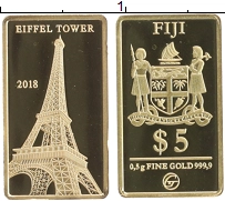Продать Монеты Фиджи 5 долларов 2018 Золото