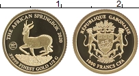 Продать Монеты Габон 1000 франков 2020 Золото
