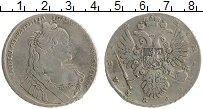 Продать Монеты 1730 – 1740 Анна Иоанновна 1 рубль 1734 Серебро