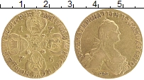 Продать Монеты 1762 – 1796 Екатерина II 10 рублей 1776 Золото