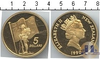 Продать Монеты Новая Зеландия 5 долларов 1990 