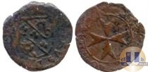 Продать Монеты Мальтийский орден 1 лира 1568 Медь