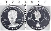 Продать Монеты Замбия 1000 квач 2001 Серебро
