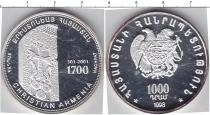 Продать Монеты Армения 1000 драм 1998 Серебро