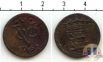 Продать Монеты Голландия 1 дьюит 1752 Медь
